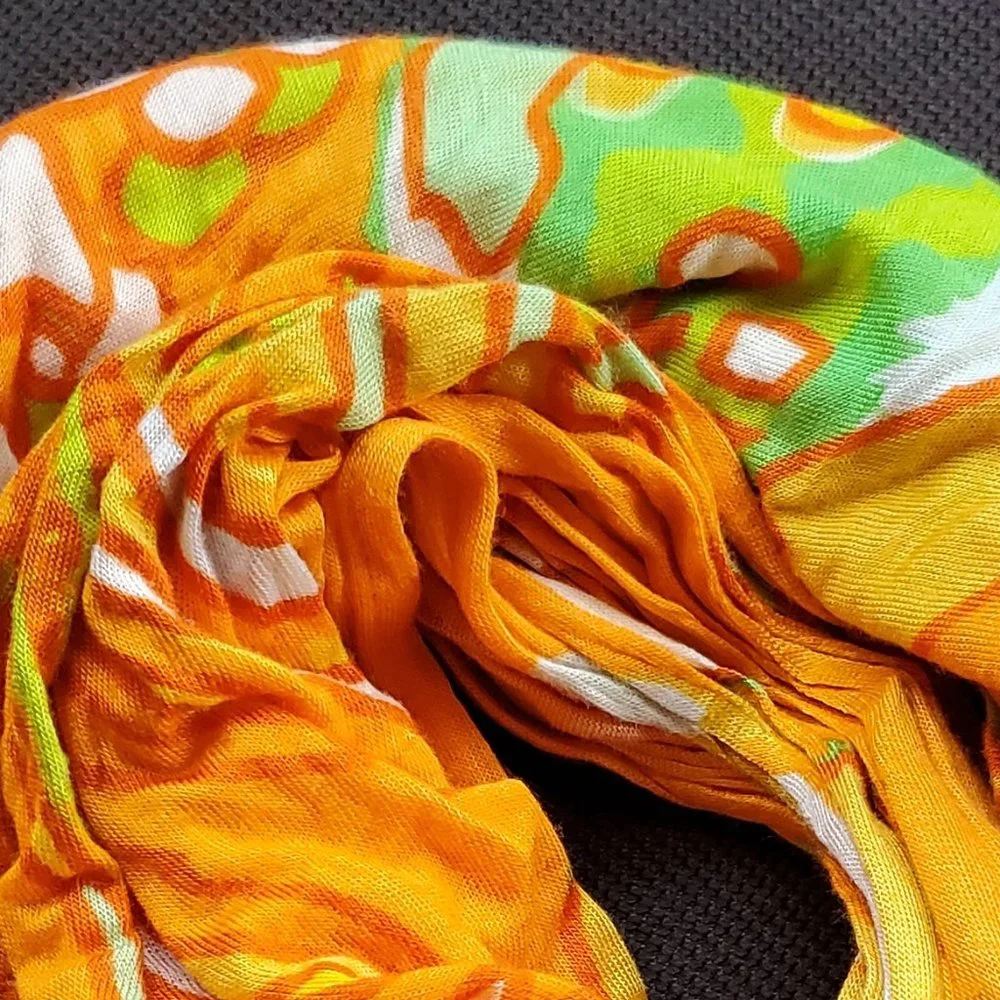 NWOT Old Navy Orange/Green Scarf One Size